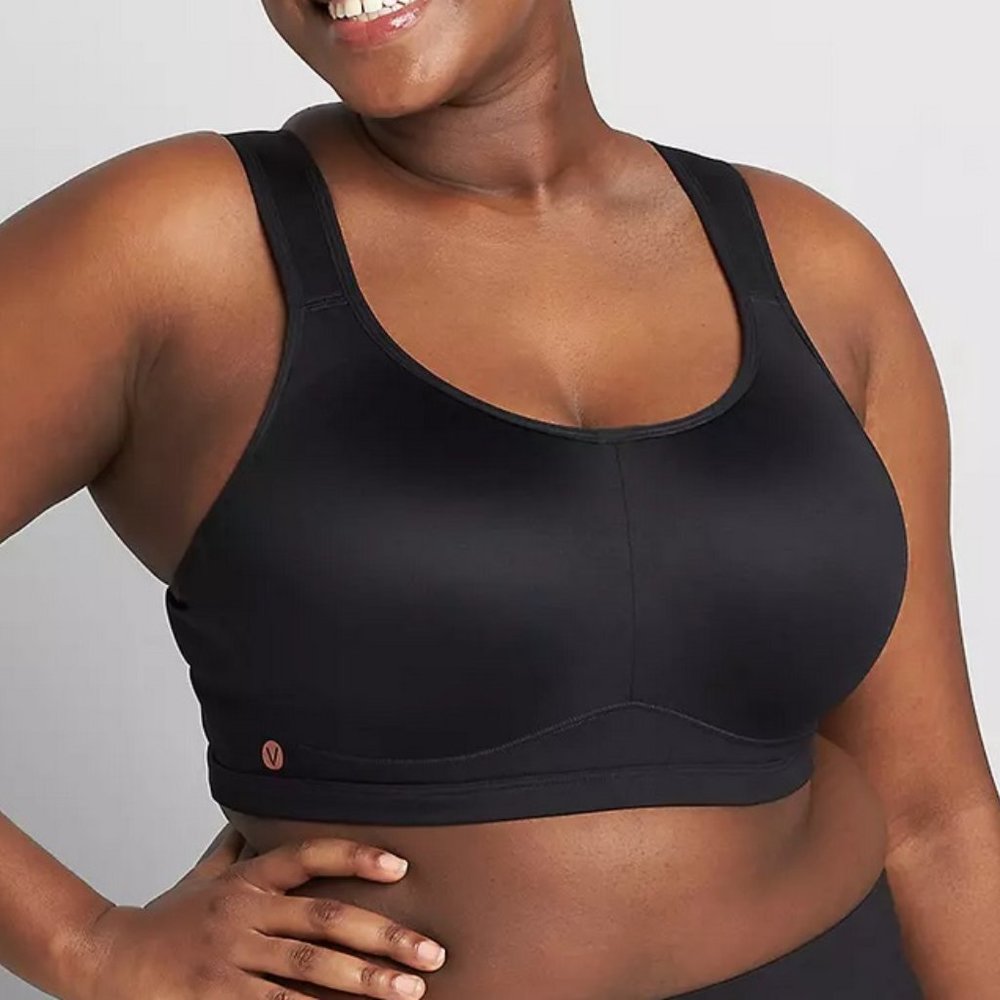 42D Plus Size Livi Lane Bryant Sports Bra Black Womens NWOT